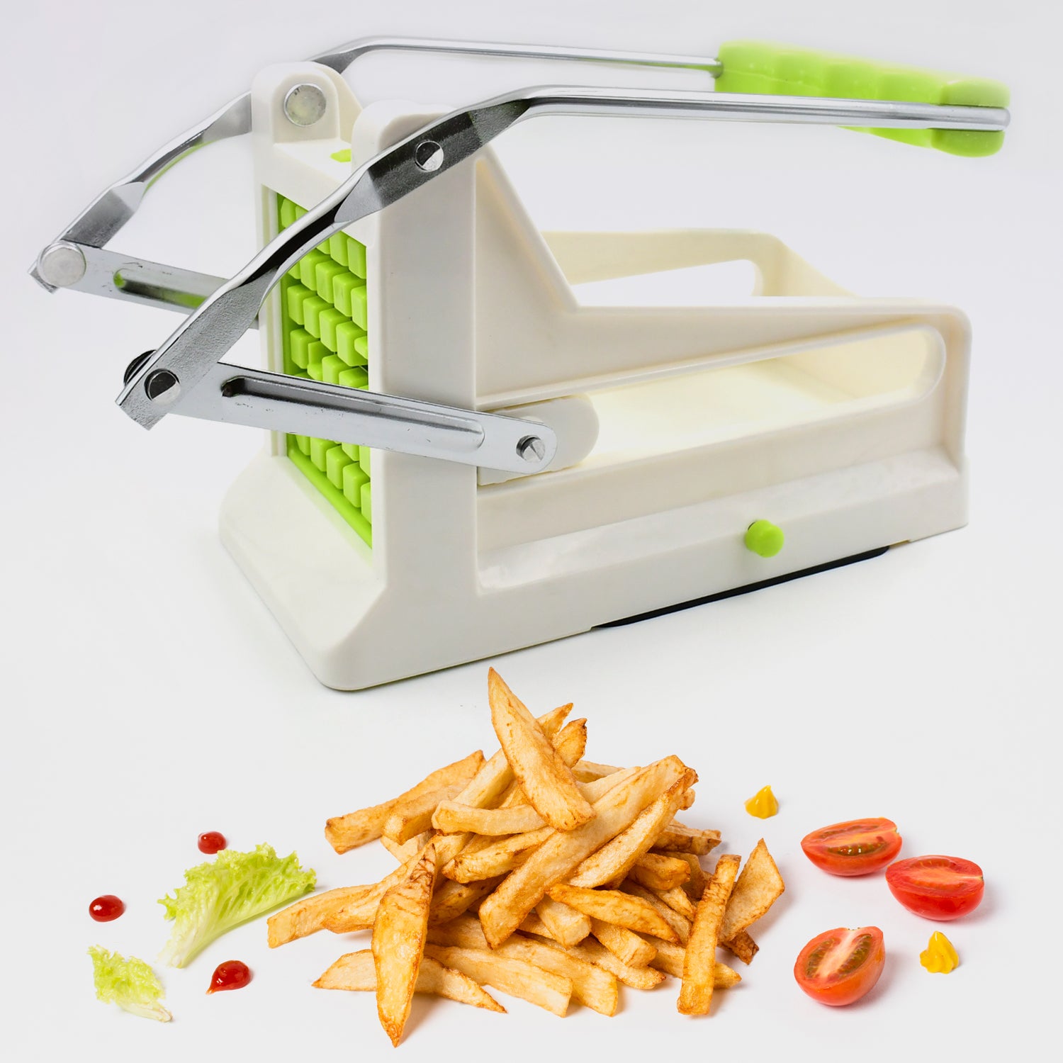 10013 French Fry Cutter Great With Vegetables Potato Fries Cutter Professional Vegetable Cutter Stainless Steel Cutter Potato Onions Carrots Cucumbers Fruits Potato Cutter (1 Pc) 10013 French Fry Cutter Great With Vegetables Potato Fries Cutter Professional Vegetable Cutter Stainless Steel Cutter Potato Onions Carrots Cucumbers Fruits Potato Cutter (1 Pc)